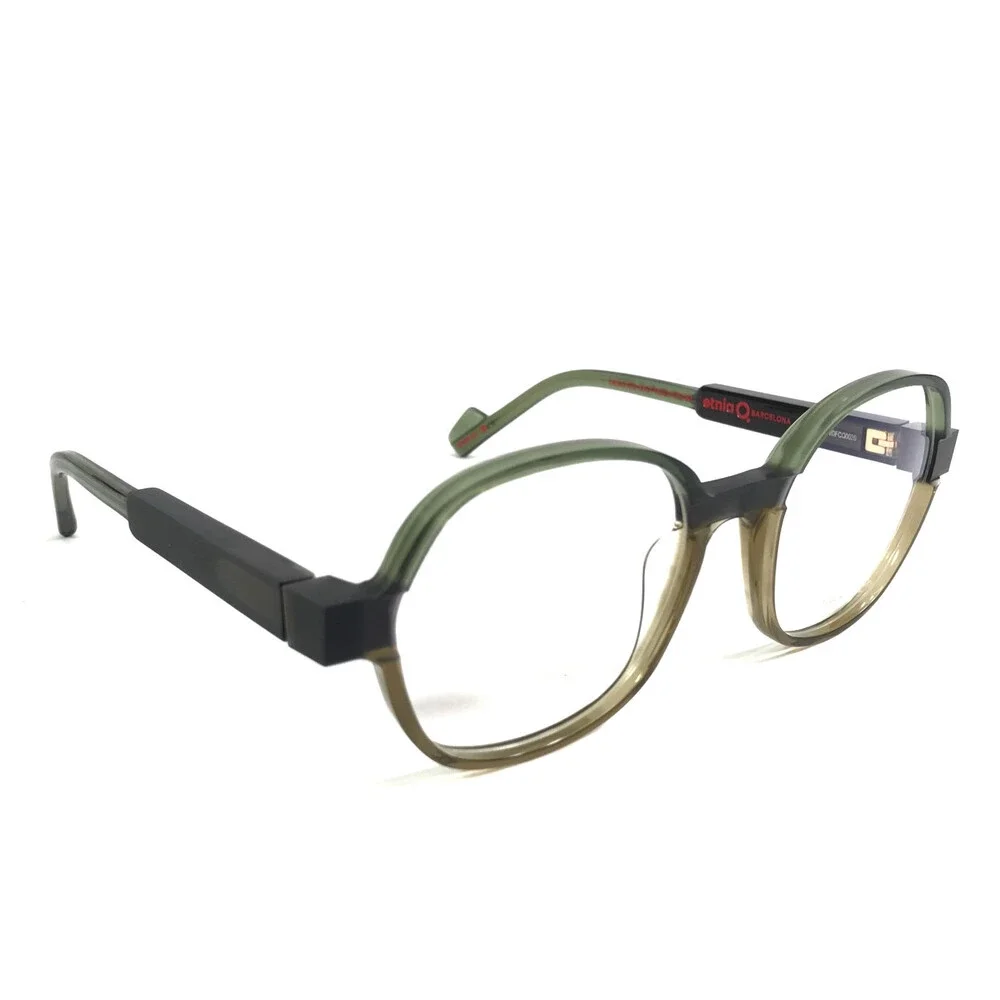 Etnia Barcelona Eyeglasses Frames CHROMA N42 GRBR Green Brown Olive 52-19-140